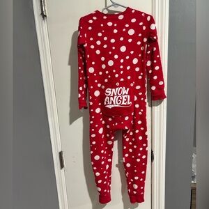 Red Polka Dot Snow Angel Onesie